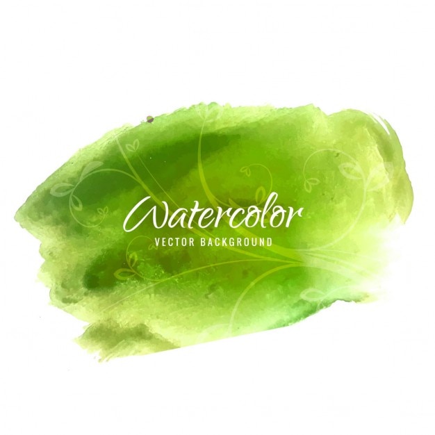 Gratis vector groene aquarel achtergrond