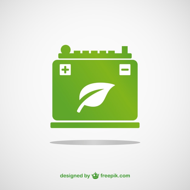 Gratis vector groene batterij vector