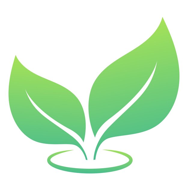 Groene bladeren logo
