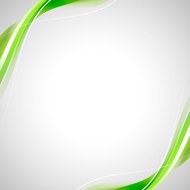 Groene curve frame sjabloon vector