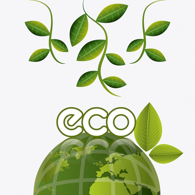 Gratis vector groene energie en ecologie