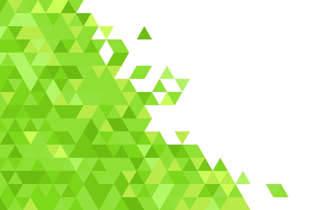 Groene geometrische vormen achtergrond Gratis Vector