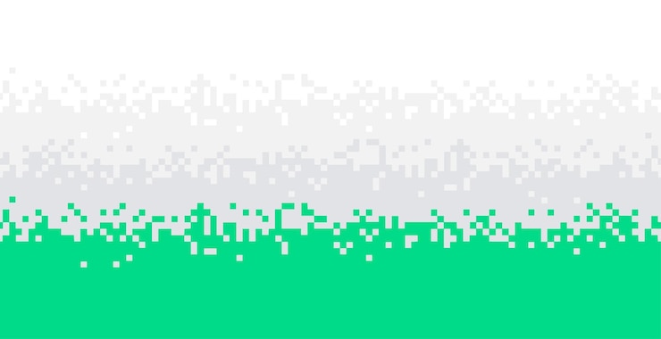 Gratis Vector groene kleur gepixelde pixelachtergrond