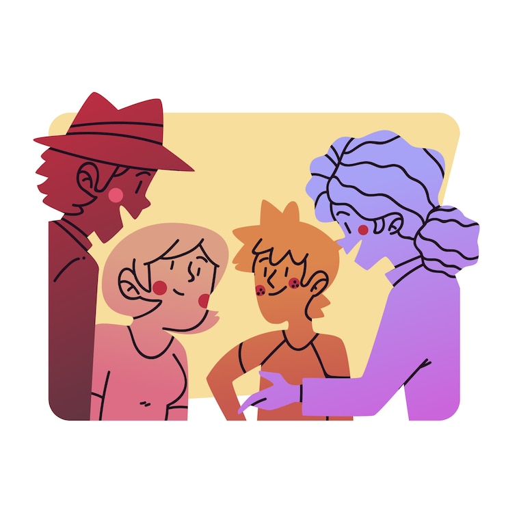 Gratis Vector groep mensen tijd samen doorbrengen