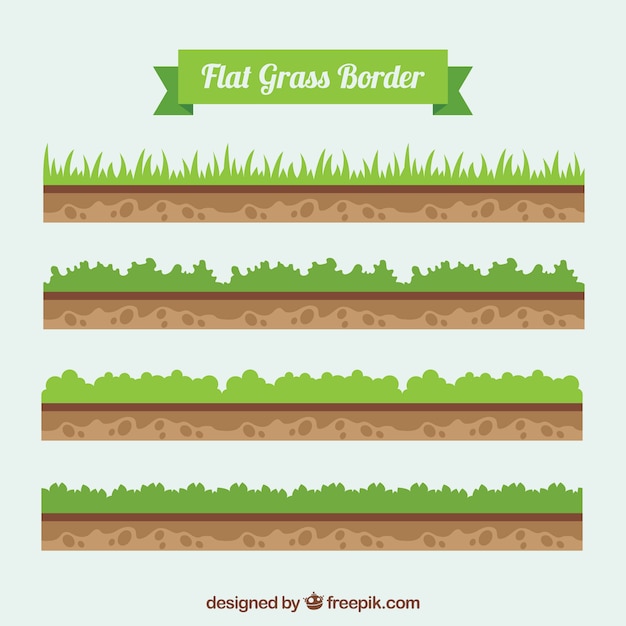 Gratis vector grond en gras vogelaars pakken