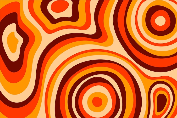 Gratis Vector groovy psychedelische achtergrond