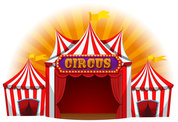 Grote leuke circustent