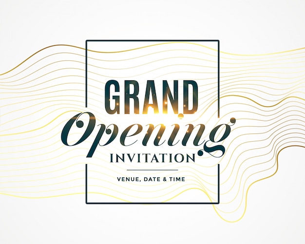 Gratis vector grote openingsuitnodiging