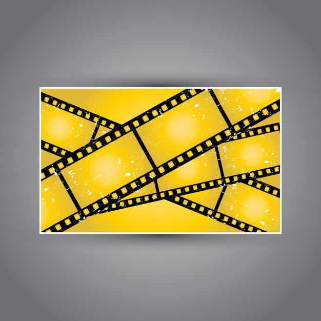 Gratis vector grunge stijl filmstrip achtergronden