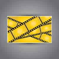 Gratis vector grunge stijl filmstrip achtergronden