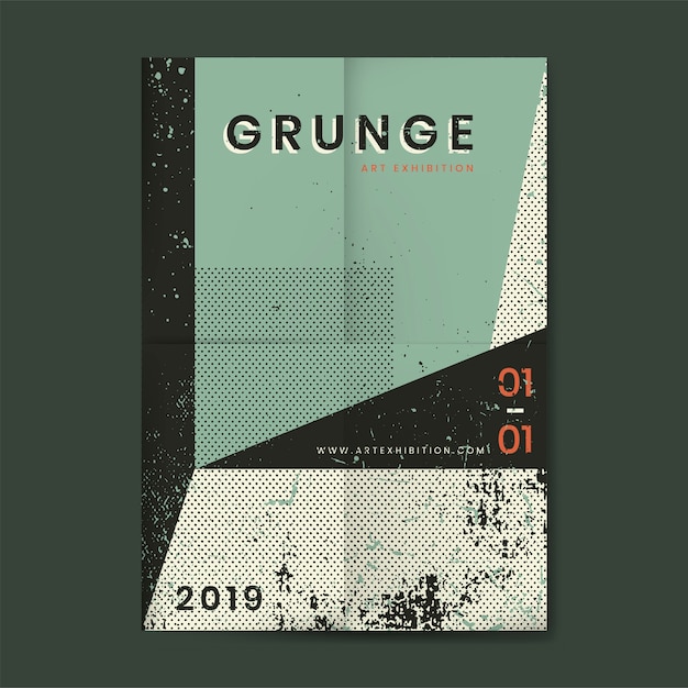 Gratis vector grunge verontruste textuuraffiche