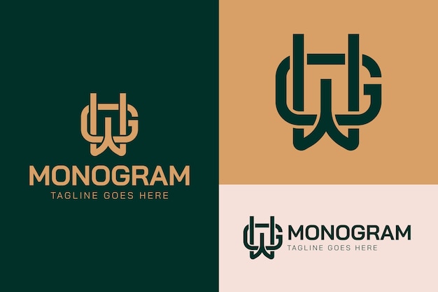 Gw-logo ontwerpsjabloon