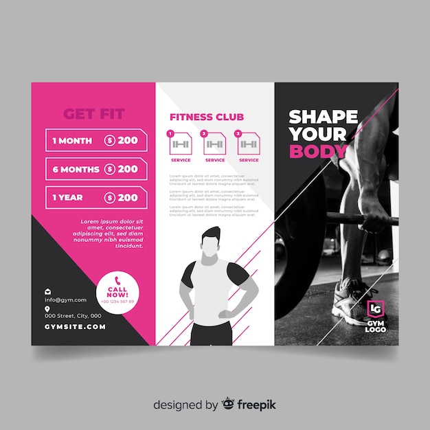 Gym driebladige brochure