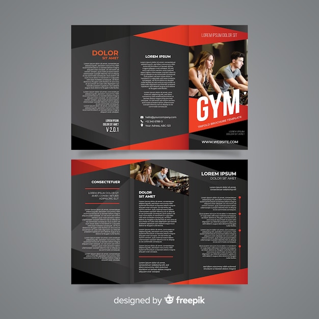 Gym driebladige brochure