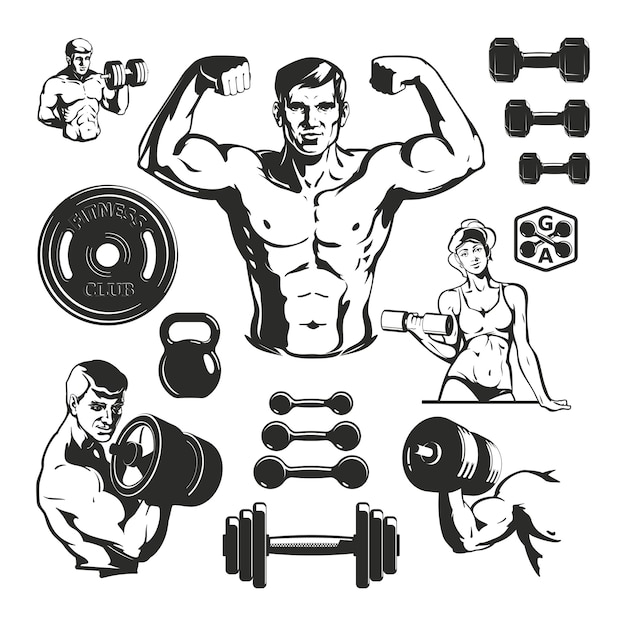 Gym Fitness-elementen instellen