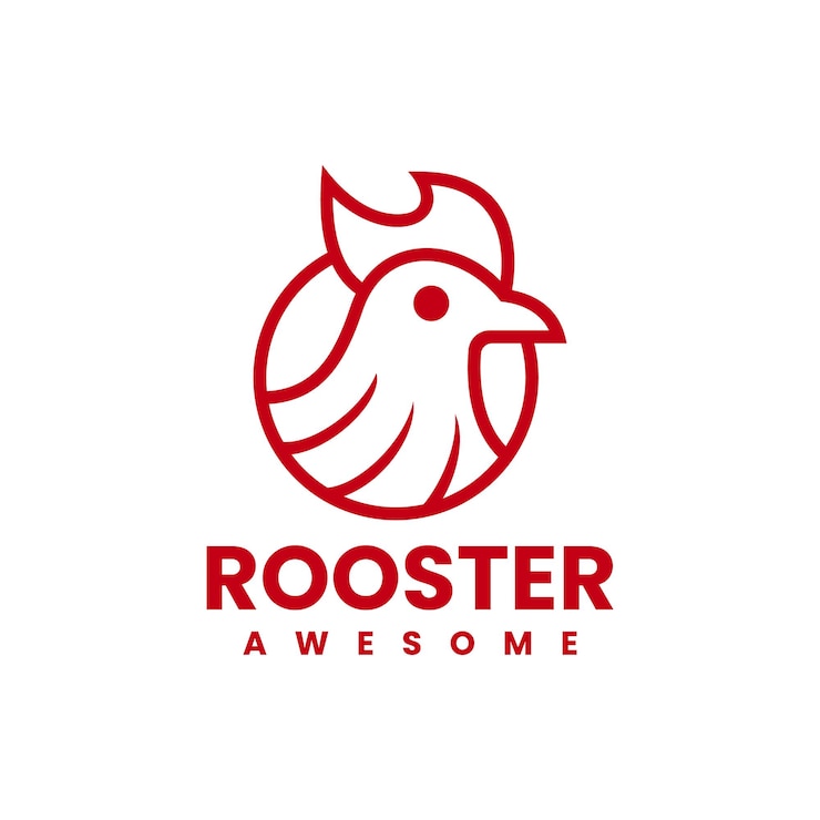Gratis Vector haan logo ontwerp