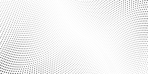 Gratis vector halftone achtergrond abstracte zwarte en witte stippen vorm