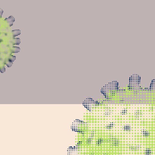 Halftone coronavirus achtergrond vector