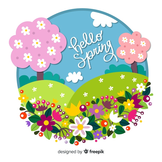 Gratis vector hallo lente achtergrond