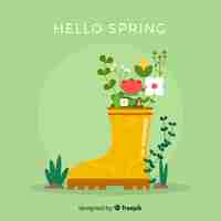 Gratis vector hallo lente achtergrond