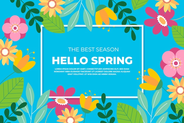 Gratis vector hallo lente belettering concept