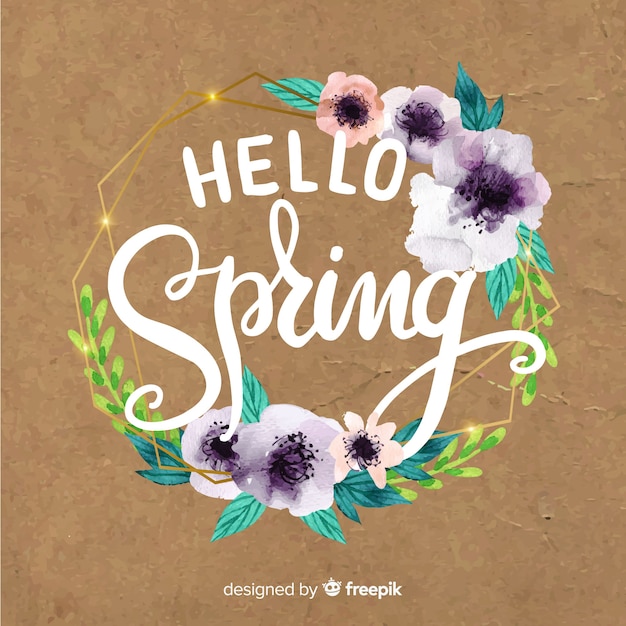 Gratis vector hallo lente belettering