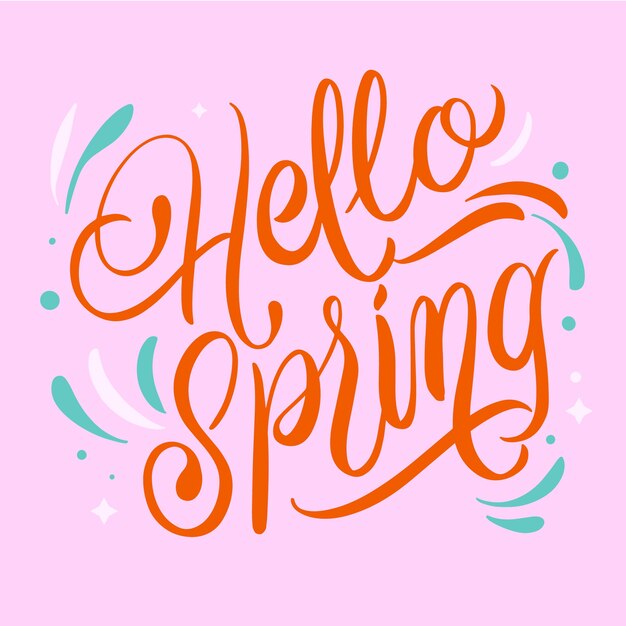Hallo lente typografie met kleurrijke decoratie