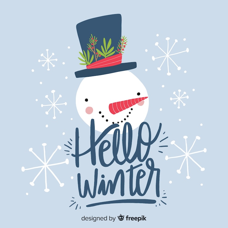 Gratis Vector hallo winter achtergrond