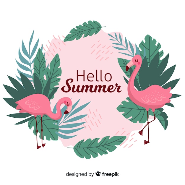 Gratis vector hallo zomer