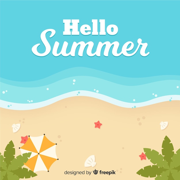 Gratis vector hallo zomer