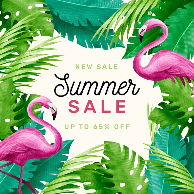 Hallo zomerverkoop aquarel flamingo floaties