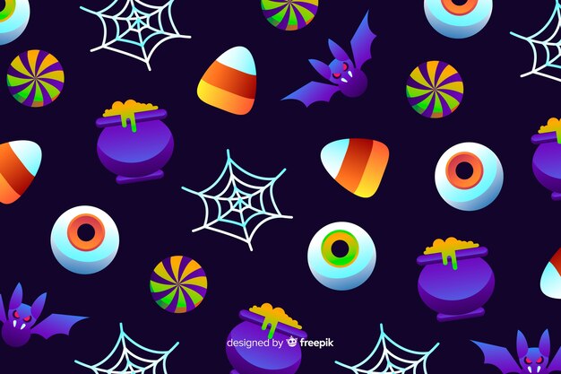 Halloween achtergrond met kleurovergang