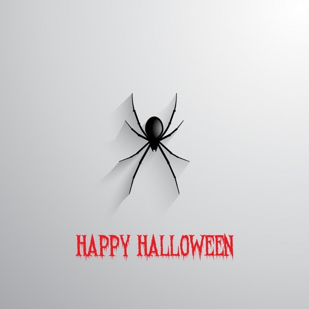 Halloween achtergrond met opknoping spider