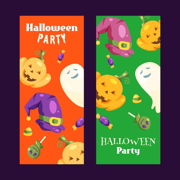 Halloween banners collectie