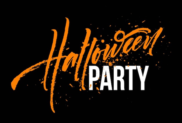 Gratis vector halloween feest belettering