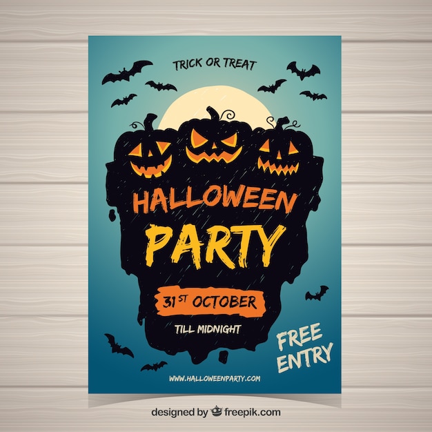 Halloween feest poster