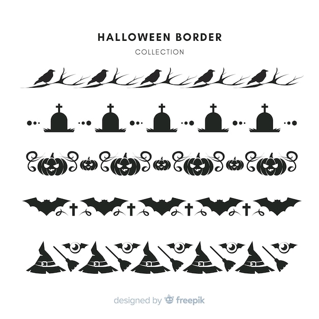 Gratis vector halloween-grenspak