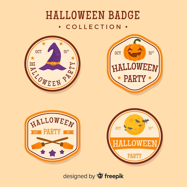 Halloween-insignes instellen