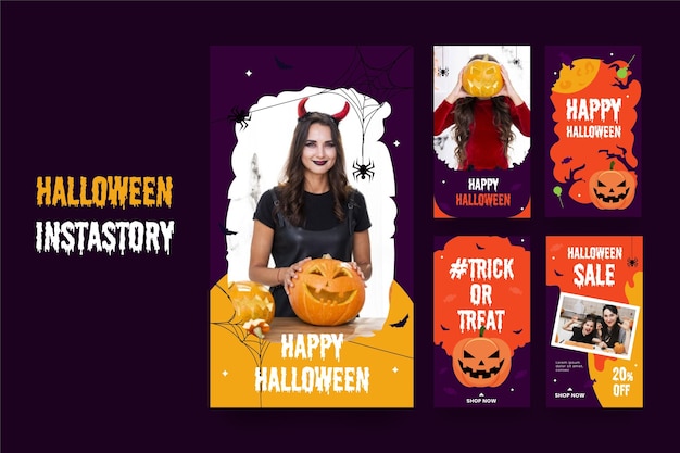 Halloween instagram verhalen collectie