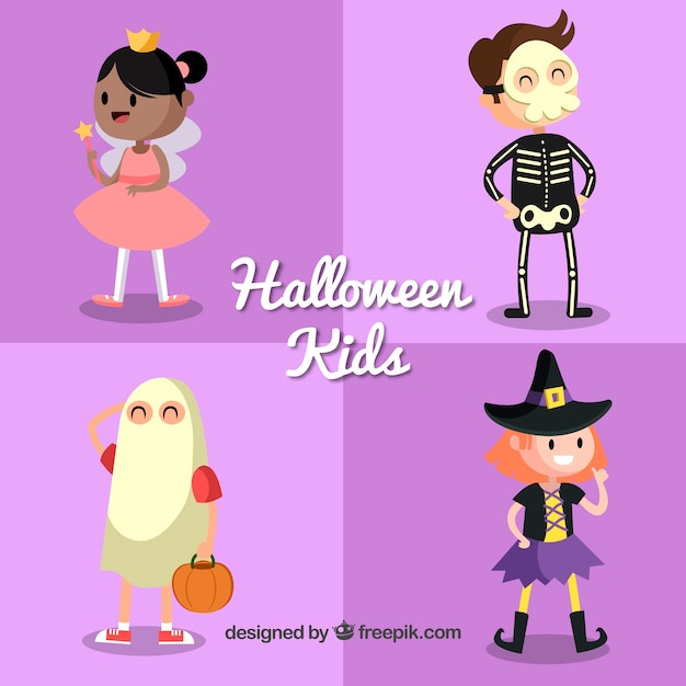 Gratis vector halloween karakterset