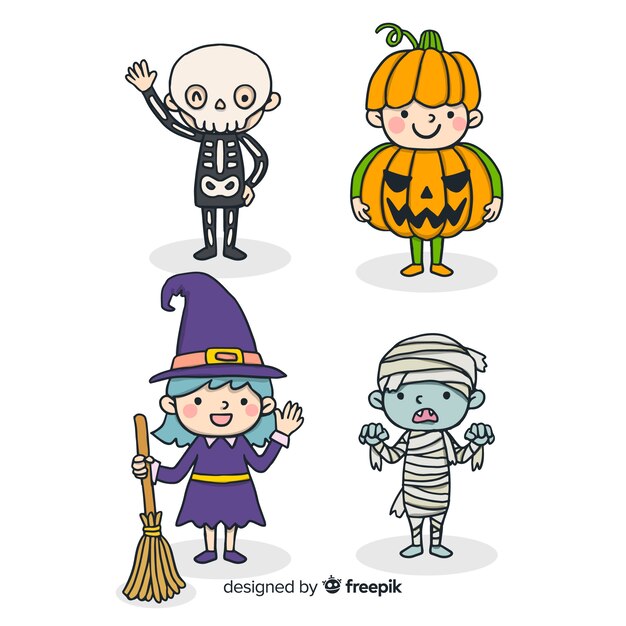 Halloween kinderen instellen