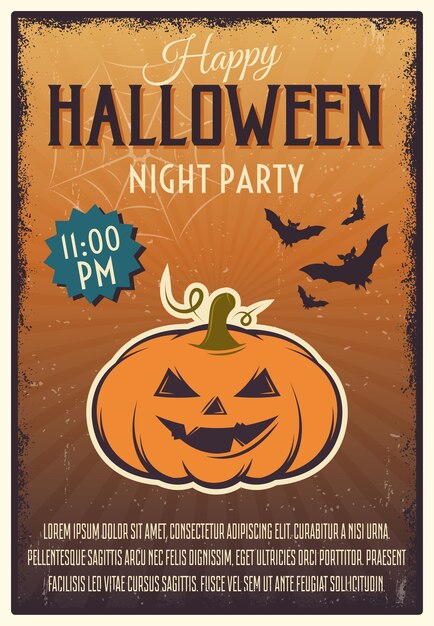 Halloween Night Party Poster