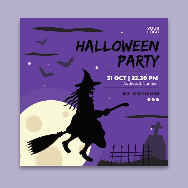 Halloween party flyer