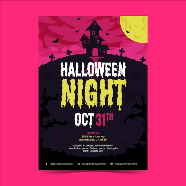 Halloween party poster