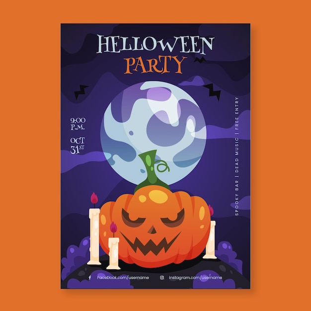 Halloween party poster