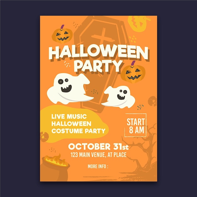 Halloween party poster