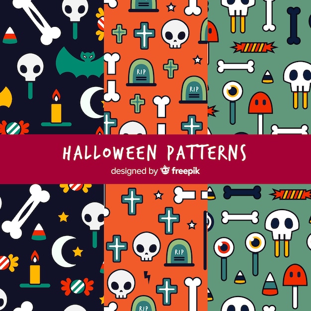 Halloween-patronen met tekeningen