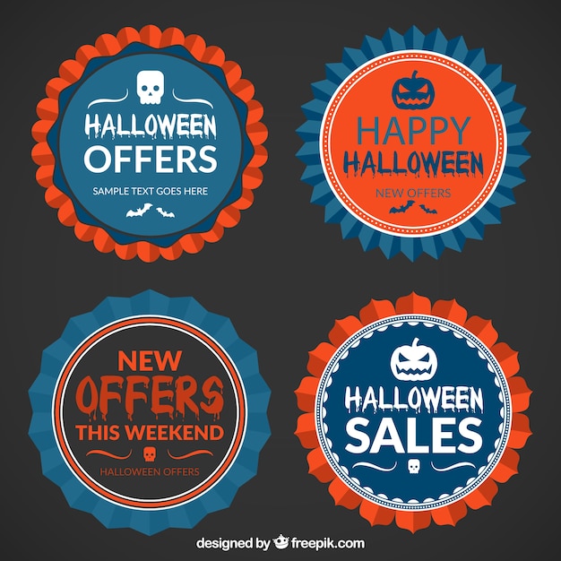 Halloween promotie badges