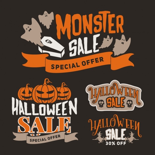 Gratis vector halloween sales ontwerpen