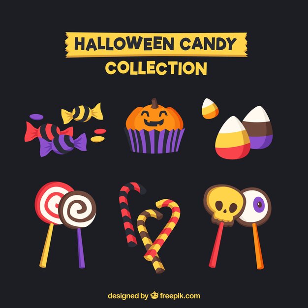 Halloween snoepjes met grappige stijl